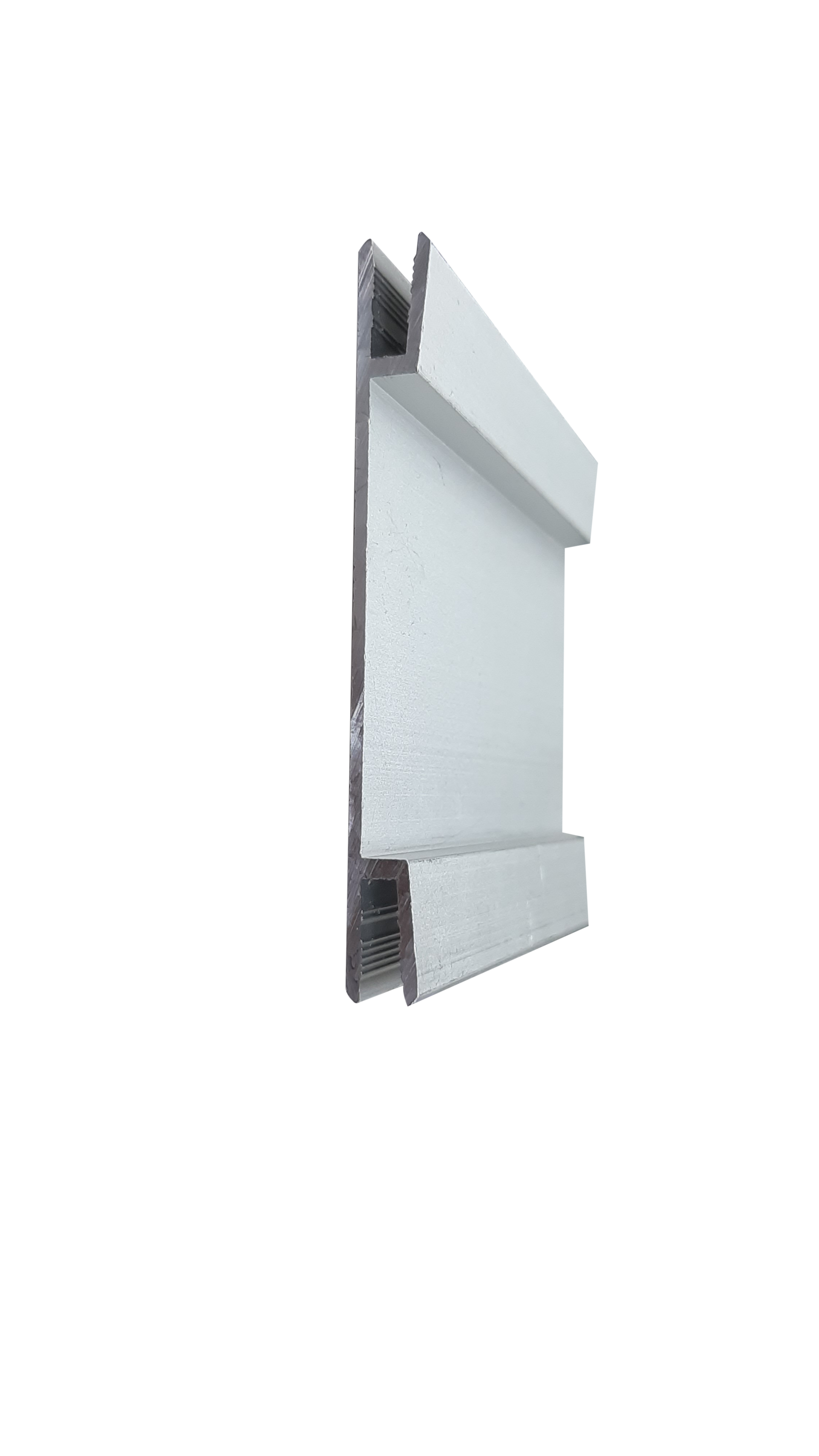 P-BD80D Fabric Aluminium Profile, Anodized Silver, 208mm, 6M, Advanced Large SEG Frame for Oversize Graphics, Commercial Lightboxes & Robust Fabric Wall Structures